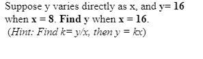 I need help one last time. Here are the answer choices. Y = 72 Y = 16 Y = 32 Y = 1-example-1