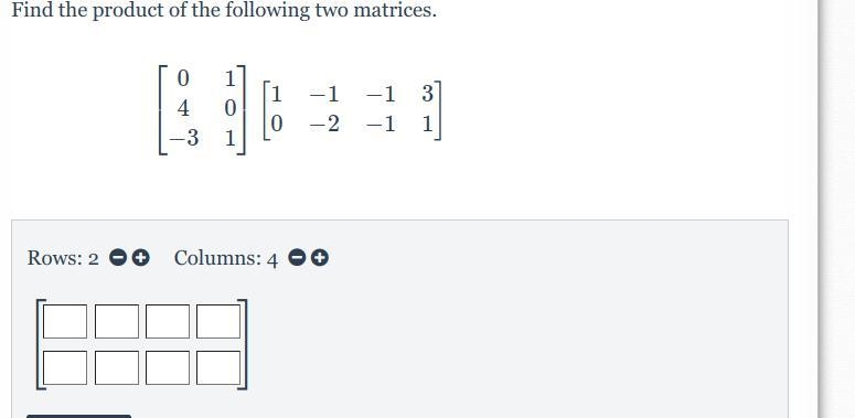 Its multiplying matrices-example-1