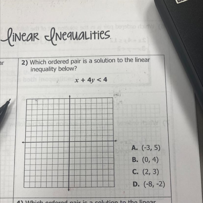 I’m stuck on linear inequality’s , could somebody help me ?-example-1