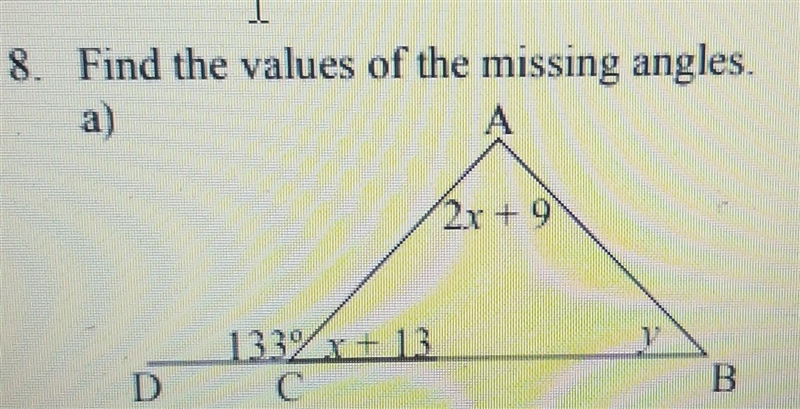 Find the missing angles​-example-1