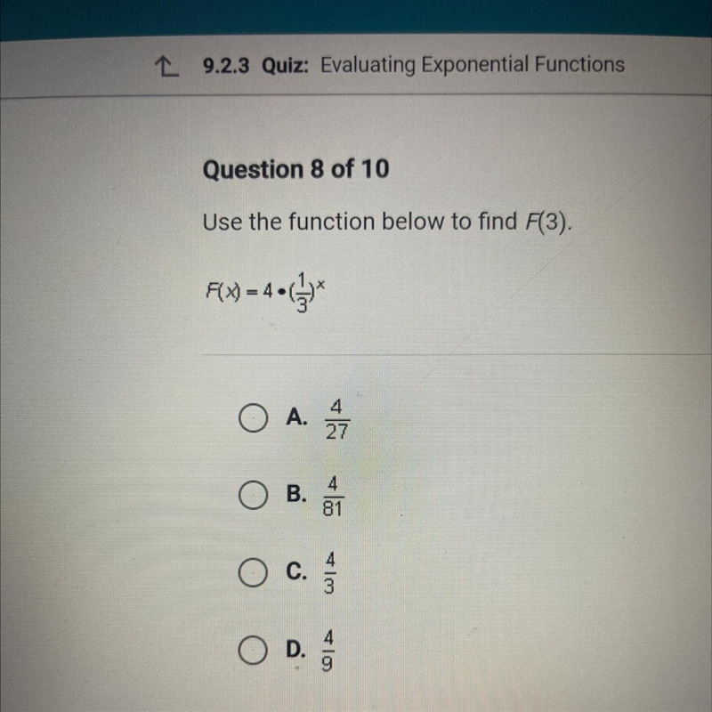 Use the function below to find F(3).-example-1