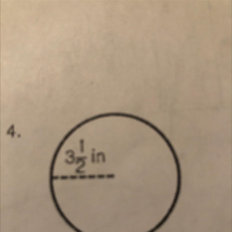 Find the area of a circle whose radius is 3 1/2(three whole number one over two)-example-1