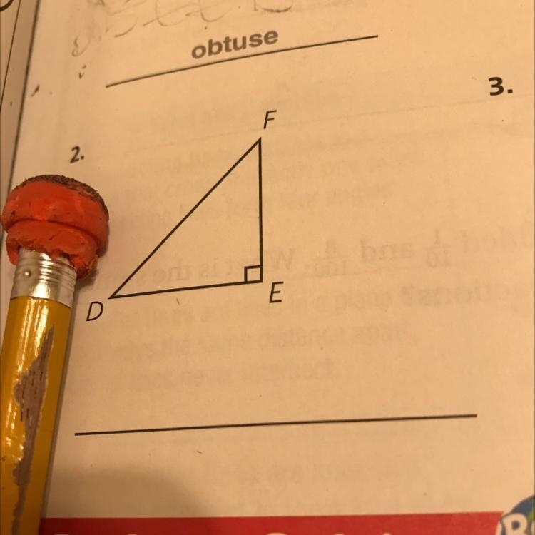 Y'all know the drill (classify each triangle. Write acute, right, or obtuse) look-example-1