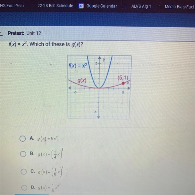 F(x)=x^2. which of these is g(x)? please help!-example-1