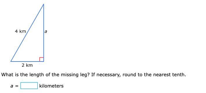 What is the length of the hypotenuse? If necessary, round to the nearest tenth.-example-1