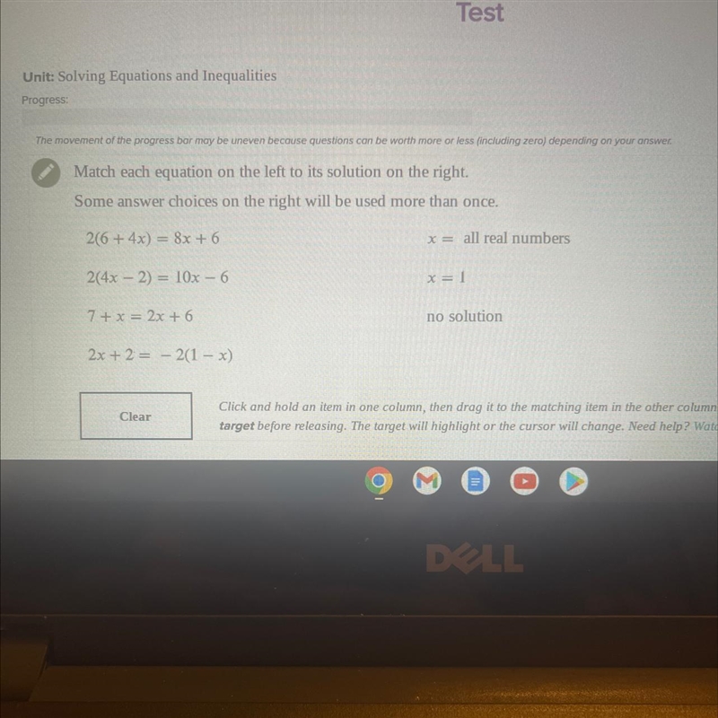 HELP ASAP!! Match each equation on the left to its solution on the right. Some answer-example-1