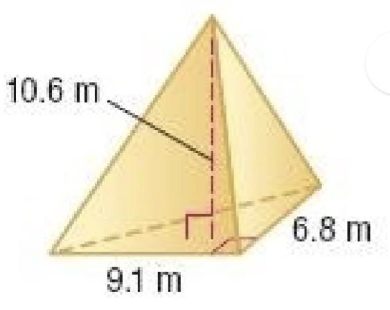 10.6 m 9.1 m 6.8 m find volume ​-example-1