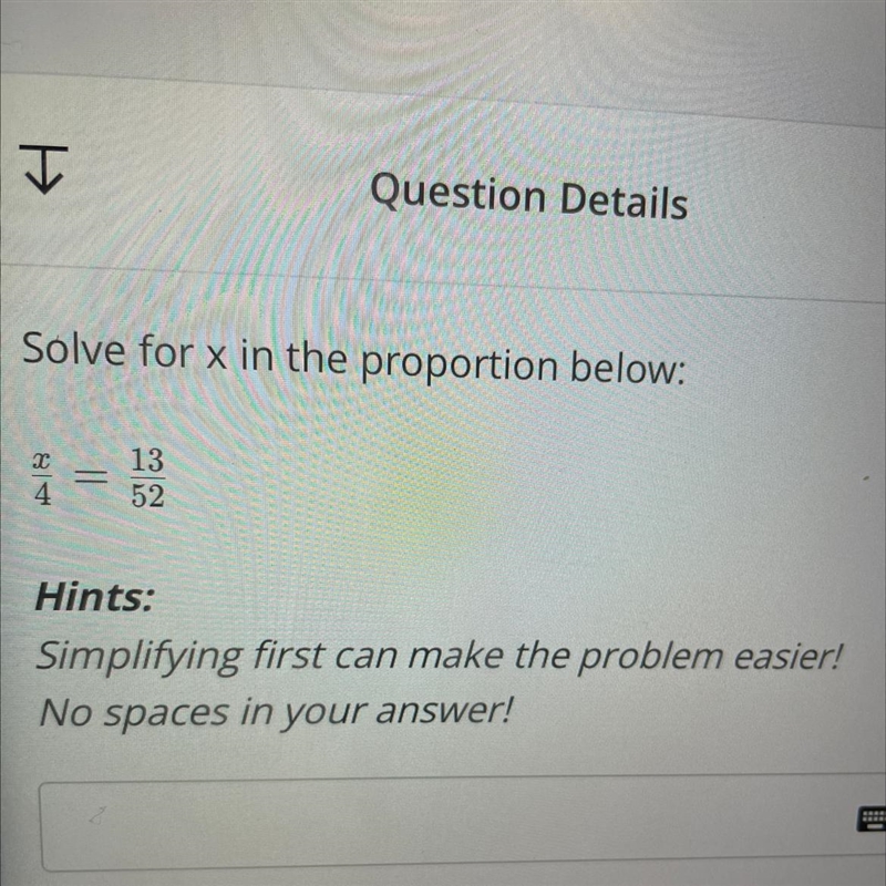 Solve for x in the proportion below-example-1