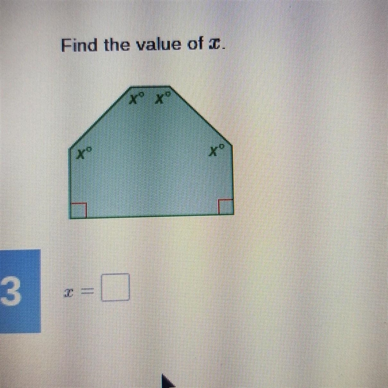 Find the value of X x=​-example-1