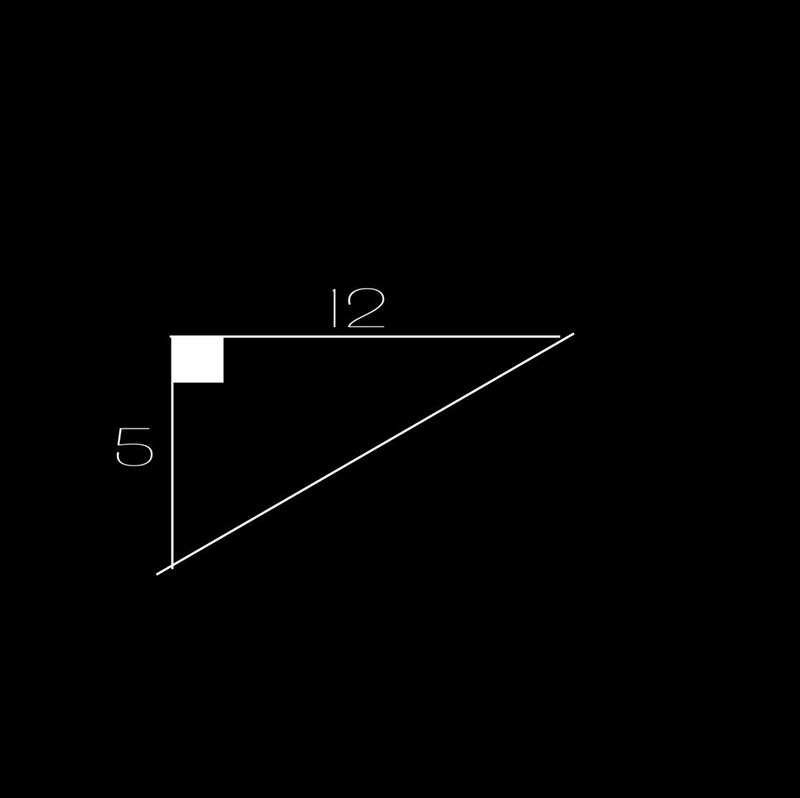 Find the length of the hypotenuse in this right triangle.-example-1