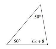 Solve for x. also write the equation needed please-example-1