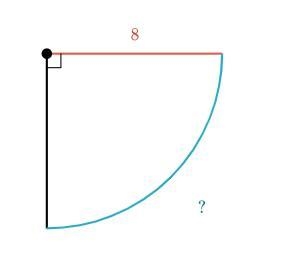 Find the arc length of the partial circle. Answer in terms of π or use 3.14, and enter-example-1