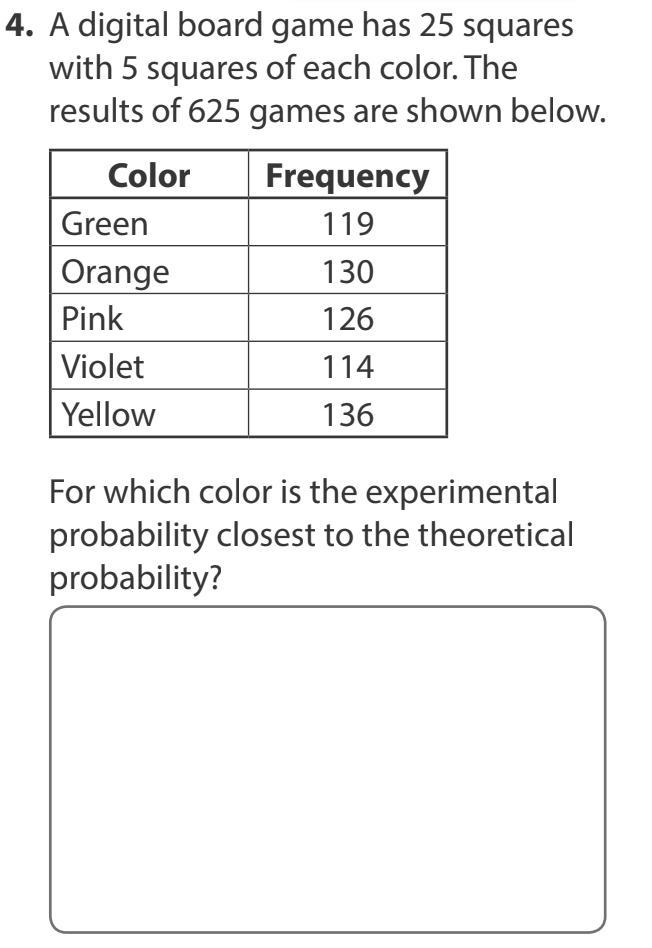 Please Help! Leave Explanation :)) A digital board game has 25 squares with 5 squares-example-1