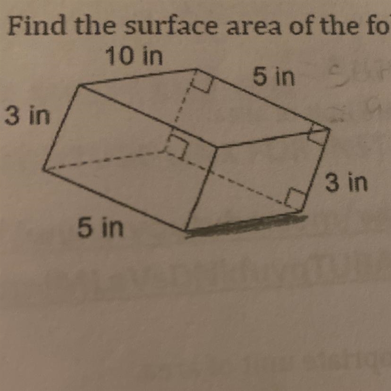 1. Find the surface area of the following figure.-example-1