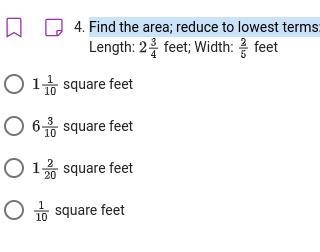 Find the area; reduce to lowest terms:-example-1