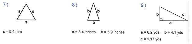 Please just help me with my last 3 question 8 and 9 area and perimeter-example-1