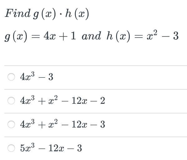 Find g (x) * h (x) Image Below:-example-1