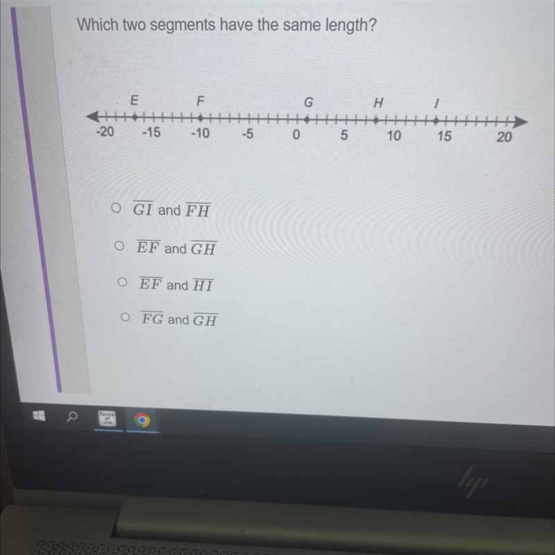 Which two segments have the same length?-example-1