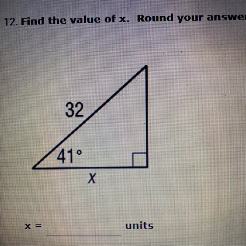 Find the value of x. Round your answer to the nearest tenth.-example-1