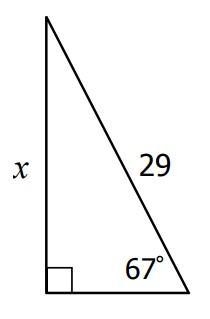 Find the value of x. 31.5 68.3 26.7 11.-example-1