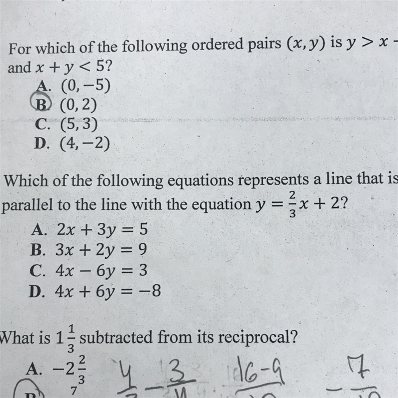 Which of the following equations represents a line that is parallel to the line with-example-1