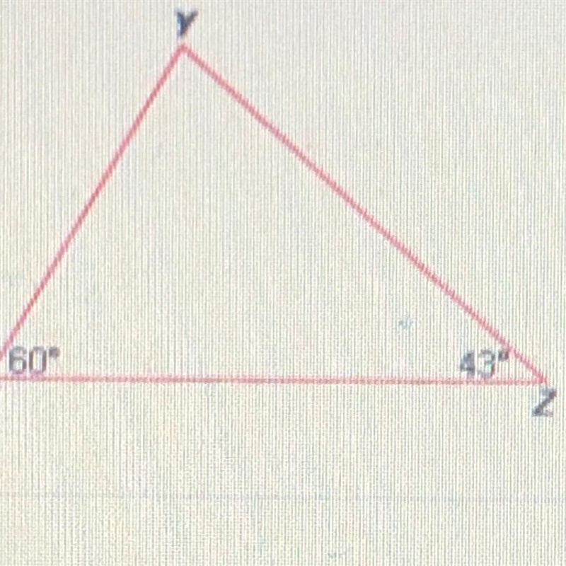 Which side of triangle XYZ is the longest? A. overline XY B. overline XZ C. overline-example-1