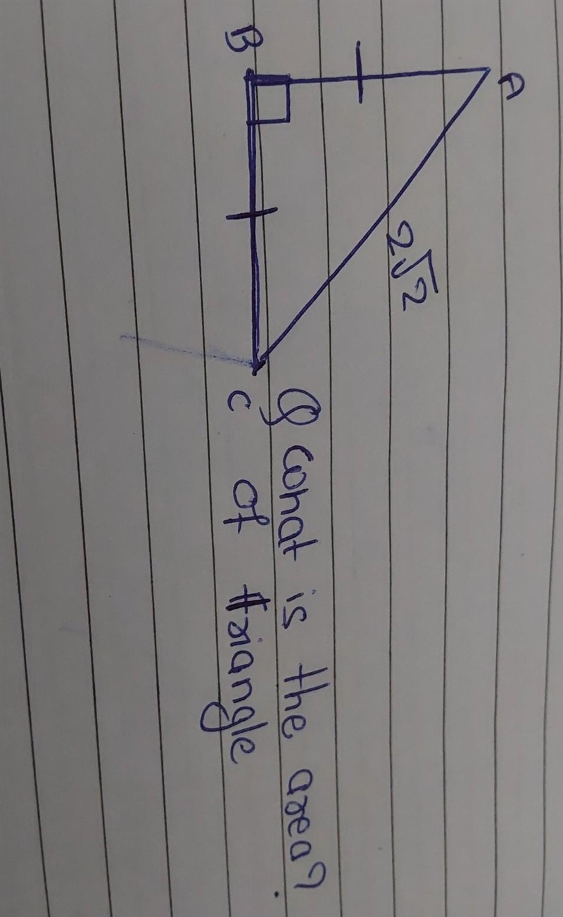 What is the area of the triangle ??? please help and no wrong answer and i am in a-example-1