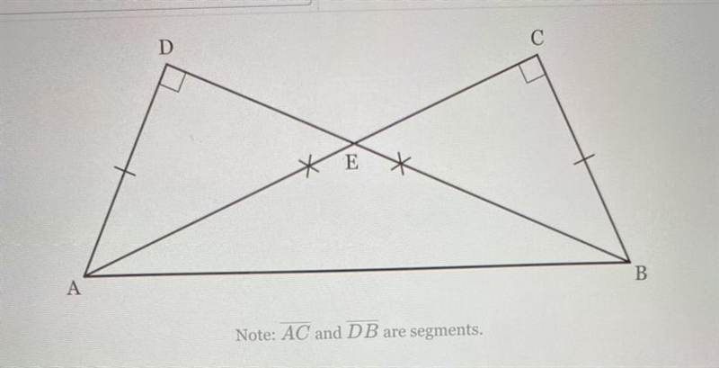 Given: AD ⊥DB, BC ⊥CA and AD ≅CB .Prove ΔADB≅ΔBCA-example-1