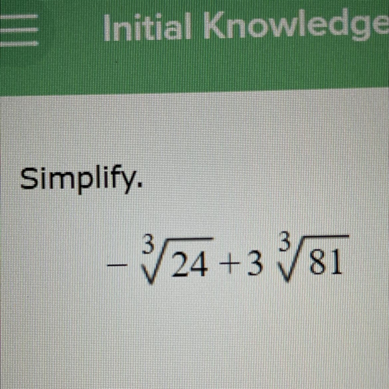 Simplify. (Please provide explanation)-example-1