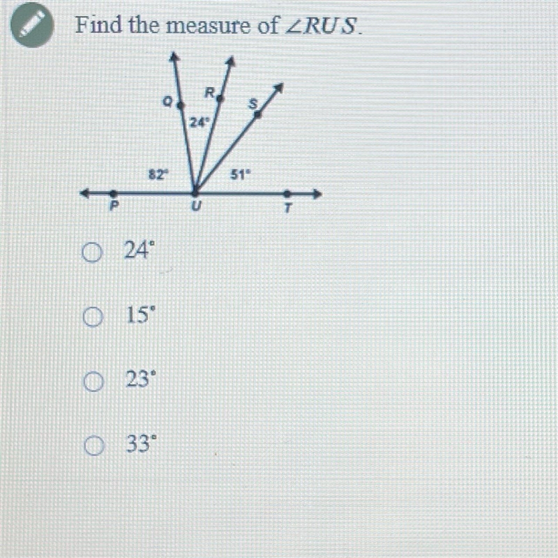 Find the measure of ZRUS.-example-1