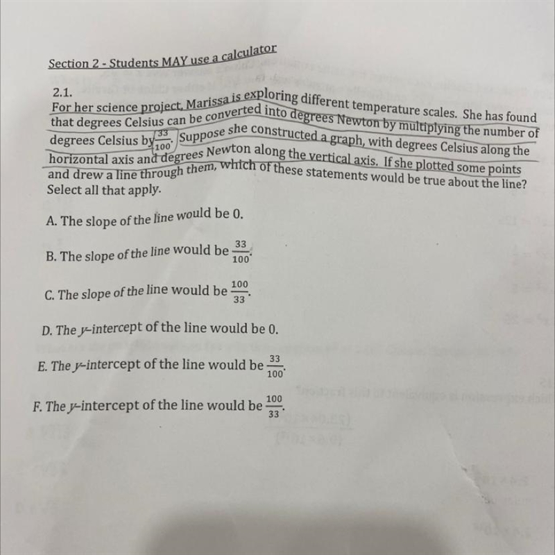 2.1 For her science project Manuerted into degrees Newton by multiplying the number-example-1