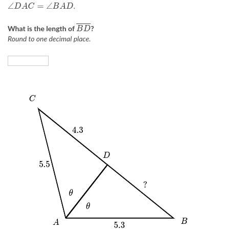 What is the length of BD? Round to one decimal place.-example-1