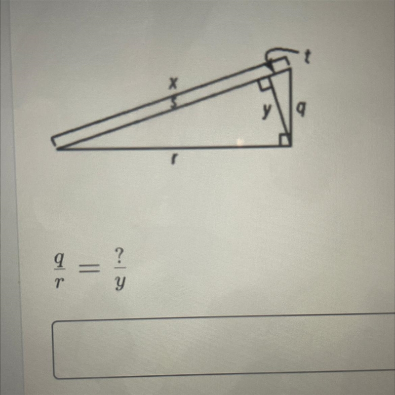 What is the missing part of the proportion according to the picture?-example-1