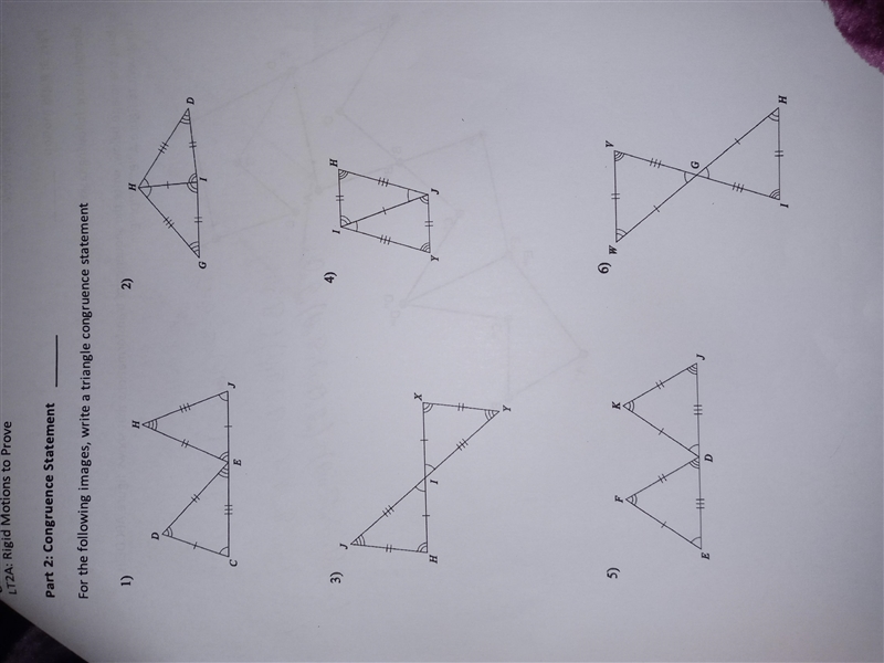 Write a triangle congruence statement-example-1