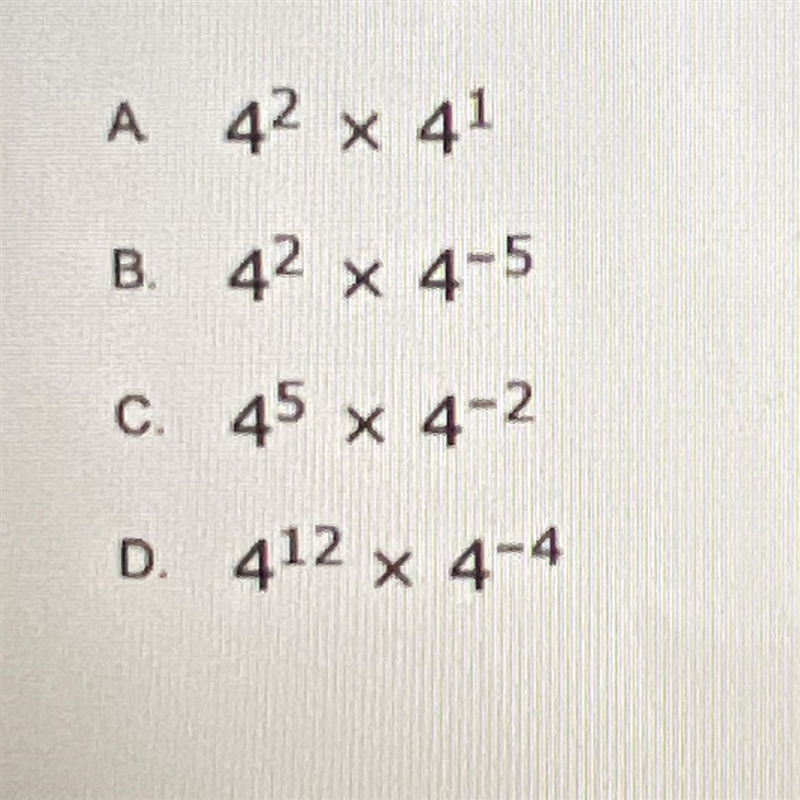 Which expression is equivalent to 1/4^3?-example-1