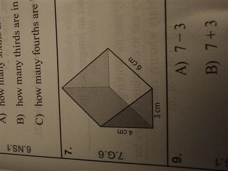 Find the volume of the prism using the equation V = Bh and explain your answer-example-1