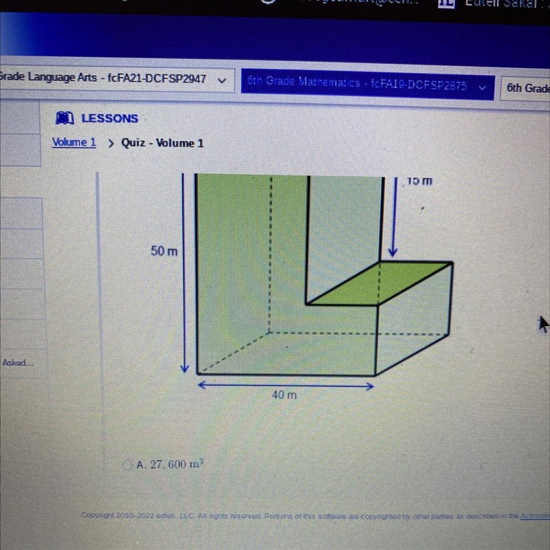 Find the volume of this solid A. 27,600 B. 20,400 C. 21,000 D. 1,700-example-1