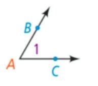 What is the vertex of this angle? and what are the sides? 50 points for correct answer-example-1