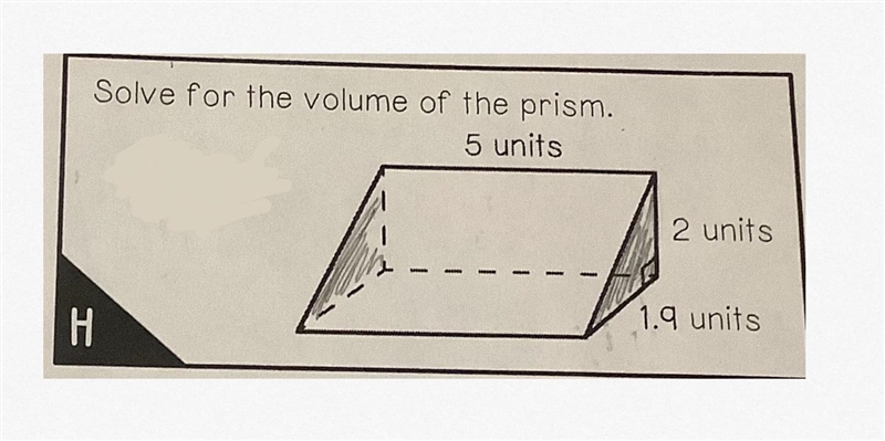 Solve the volume for the triangular prism-example-1