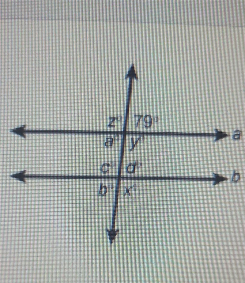 Lines a and b are parallel what is the measure angle of b? ​-example-1