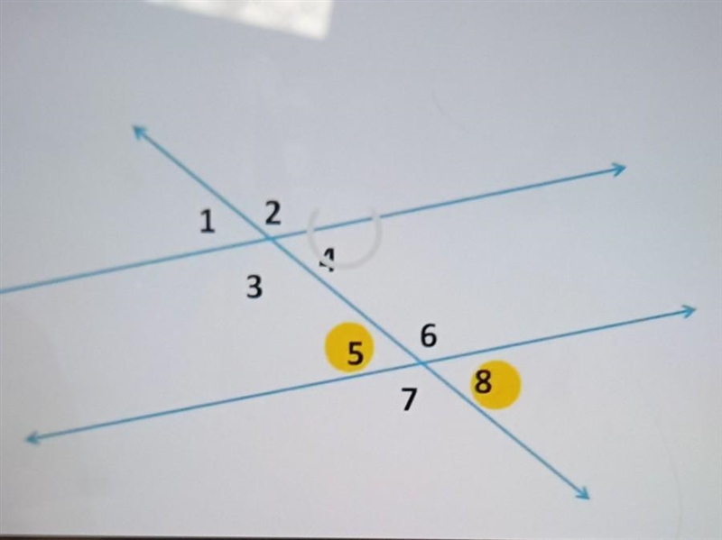 Name tow additional pairs of vertical angles ​-example-1