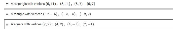 Sort the following polygons in order of increasing perimeter.-example-1