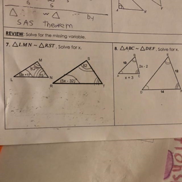 Solve for x based on the diagram-example-1