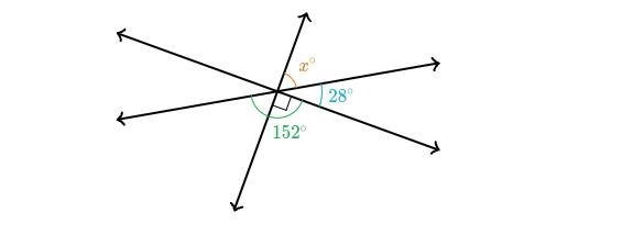 Find the missing value for x.-example-1