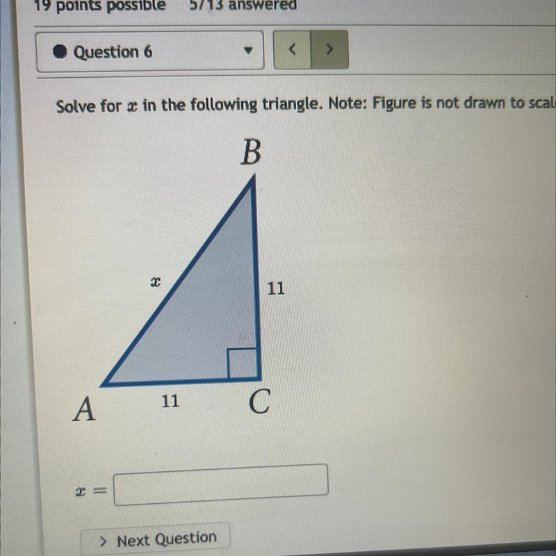 What does x equal????-example-1