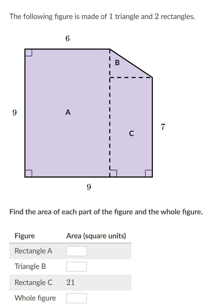 "I NEED HELP PLS" The following figure is made of 1 triangle and 2 rectangles-example-1