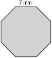 Find the area of the regular octagon.-example-1