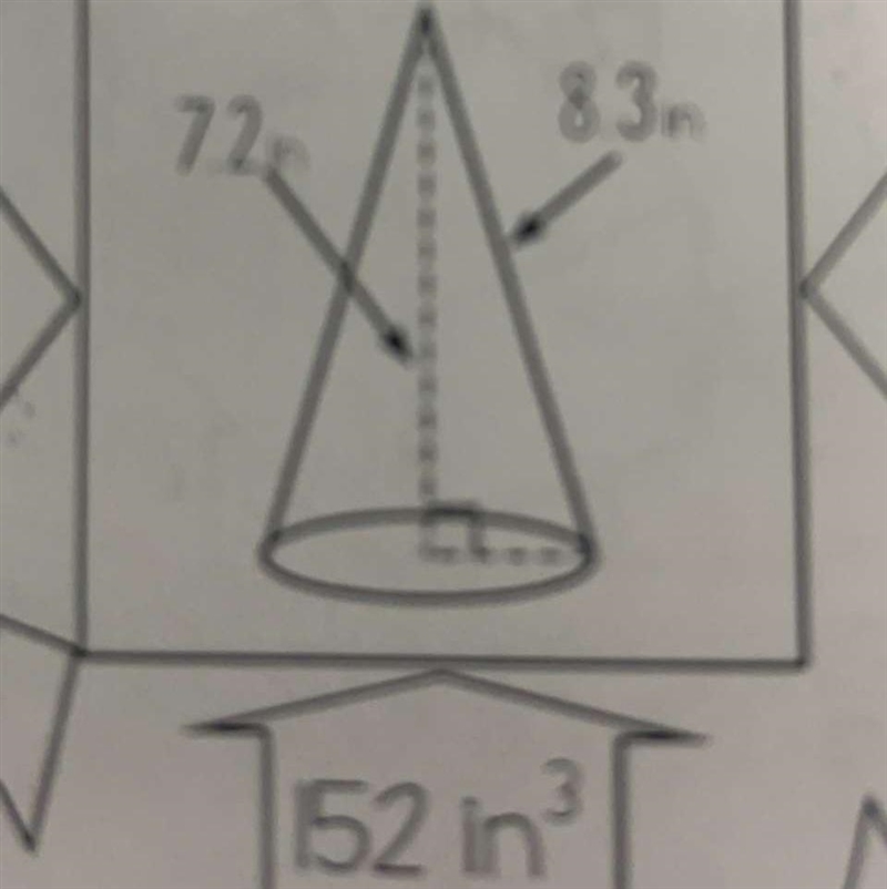 7.2 8.3 152 in^3 What is the correct answer-example-1