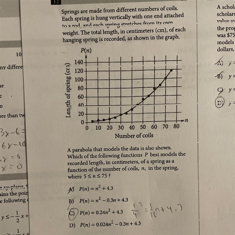 40 point question!! Functions. (ignore pencil marks)-example-1