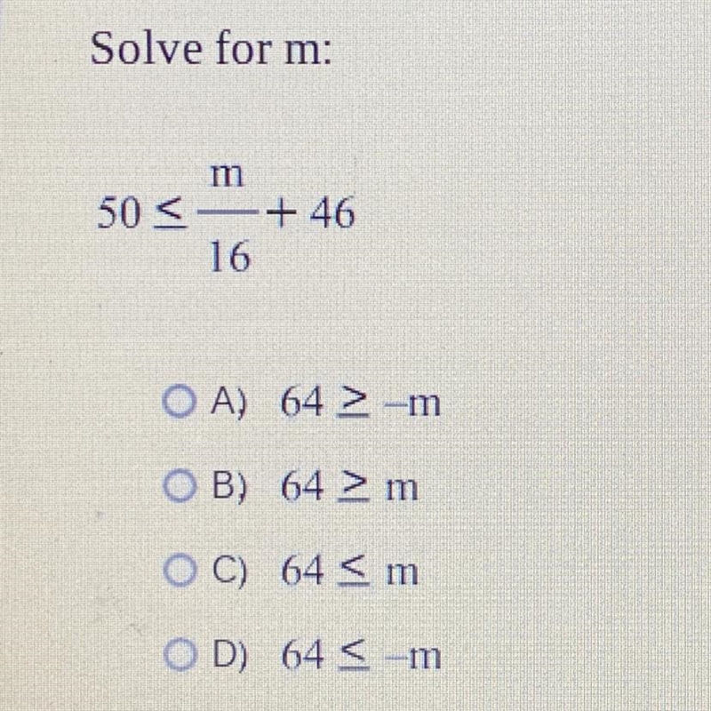 Solve for m: Pls help-example-1